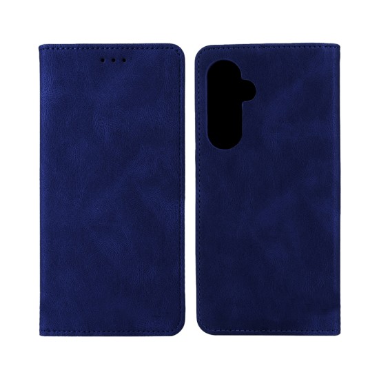 Capa Flip de Couro com Bolso Interno para Samsung Galaxy S23 FE Azul